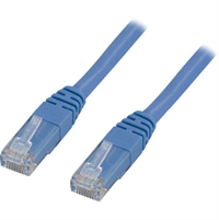 Patchkabel 0,3 M Cat6 <br> UTP BLÅ